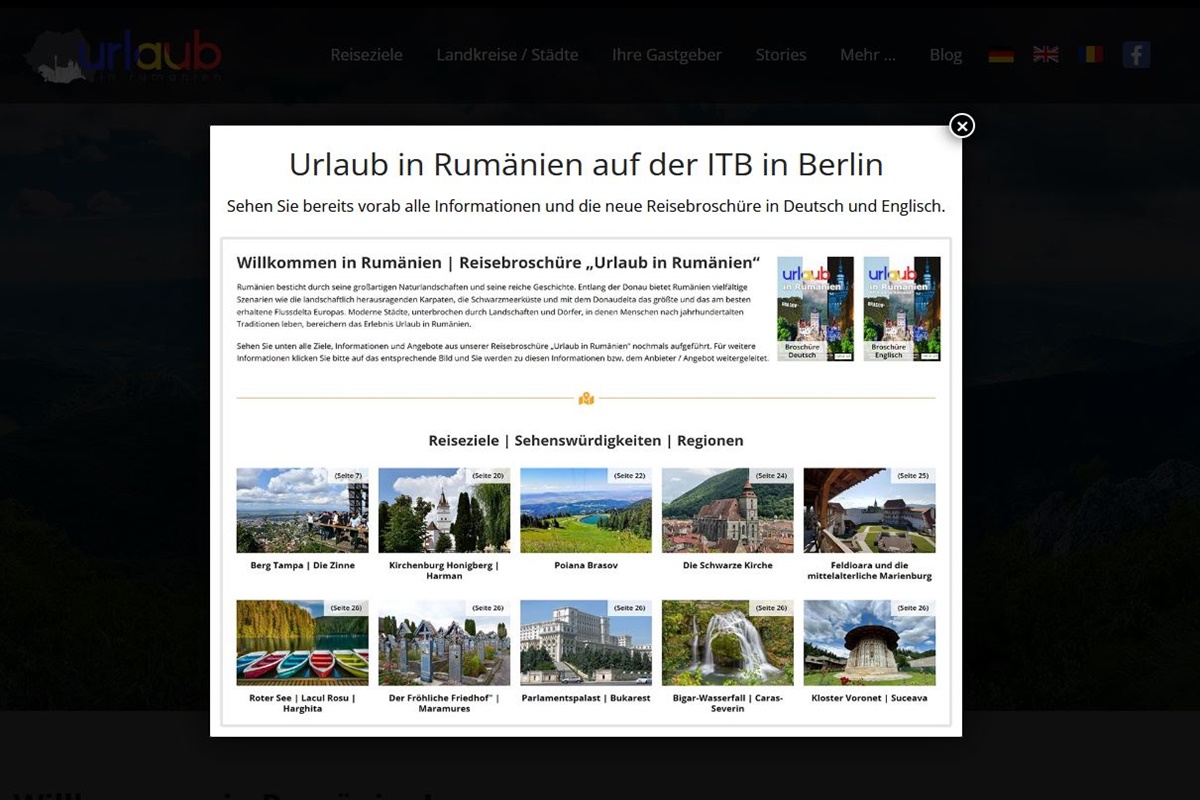Vacanțe în România la ITB de la Berlin